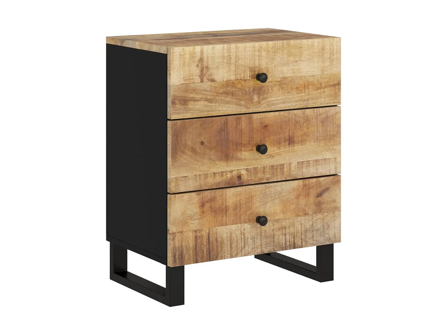 Comodino 50x33x62 cm Legno di mango e derivati del legno