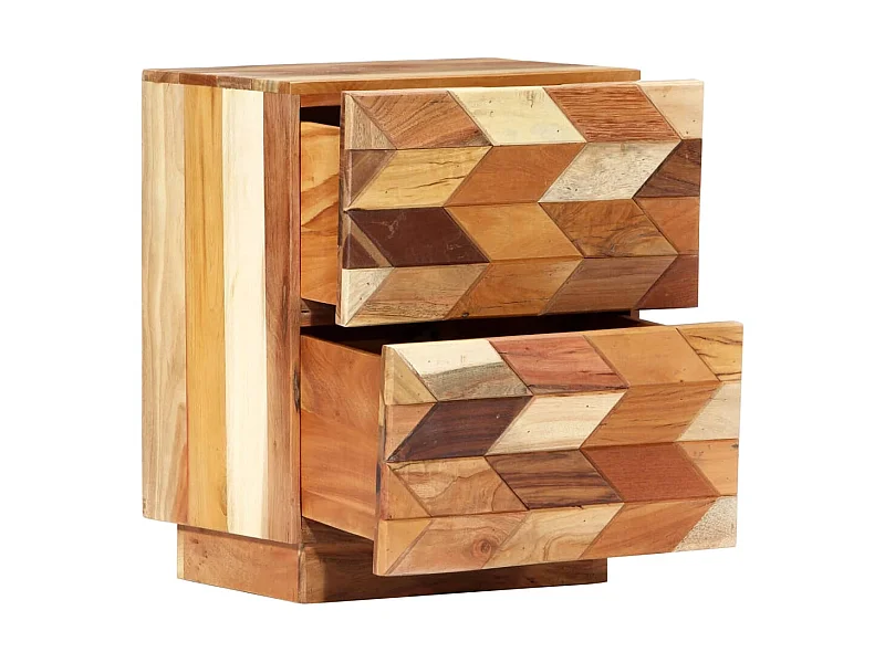 Table de chevet 40 x 30 x 50 cm Bois de récupération massif