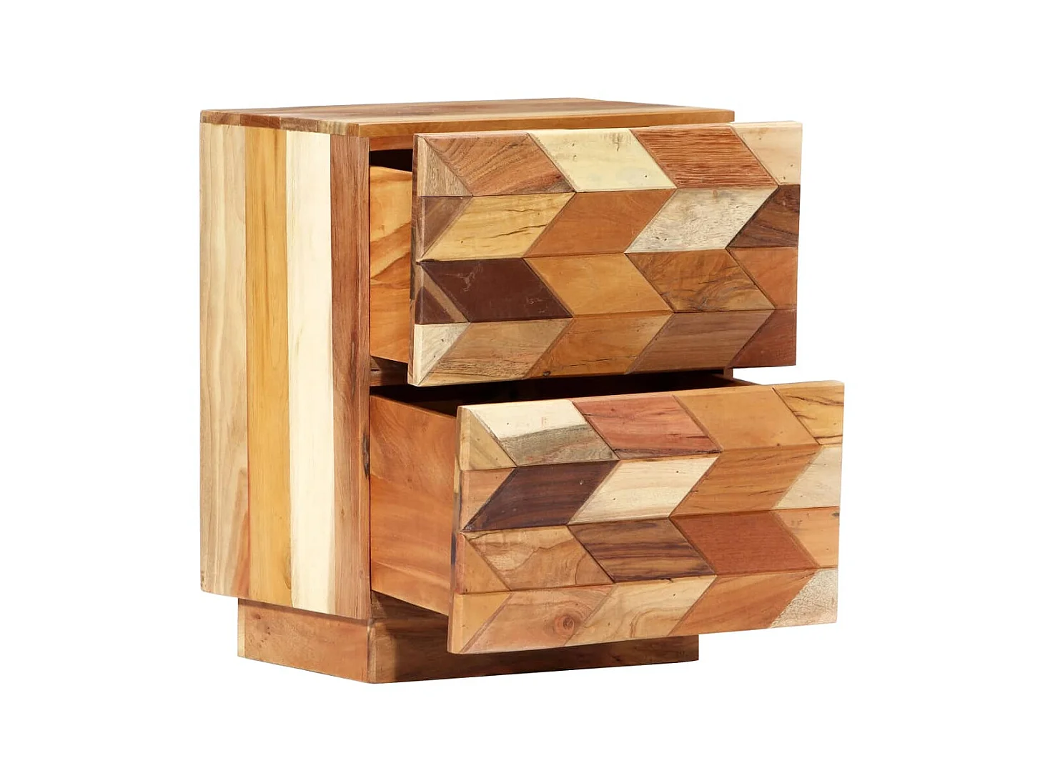 Nachttisch 40 x 30 x 50 cm Massives Altholz