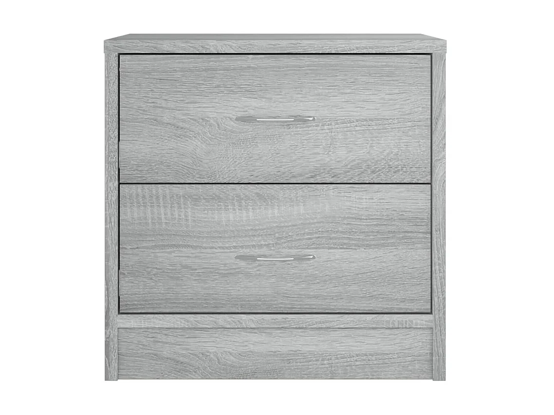 Mesitas de noche 2 piezas Sonoma gris 40x30x40 cm Madera contrachapada