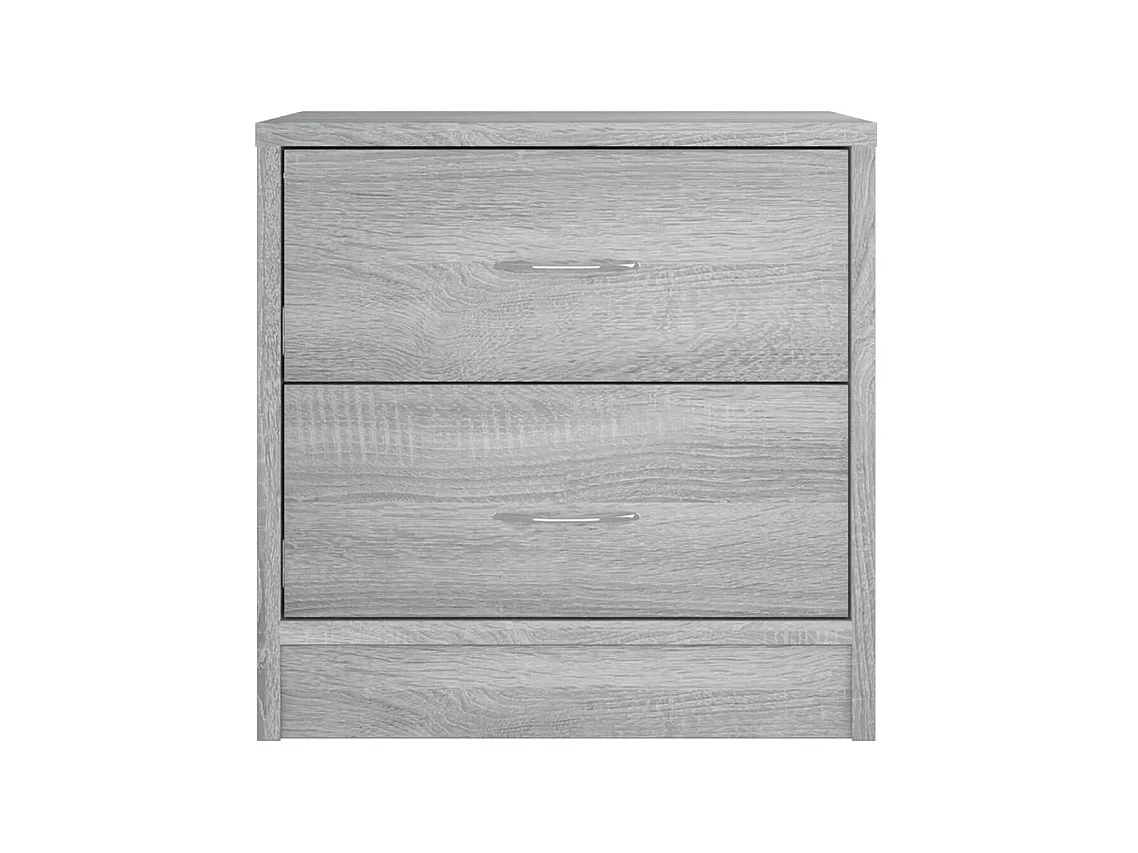Mesitas de noche 2 piezas Sonoma gris 40x30x40 cm Madera contrachapada