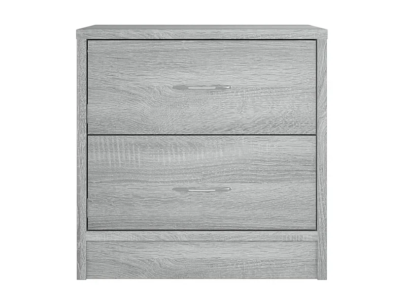 Mesitas de noche 2 piezas Sonoma gris 40x30x40 cm Madera contrachapada