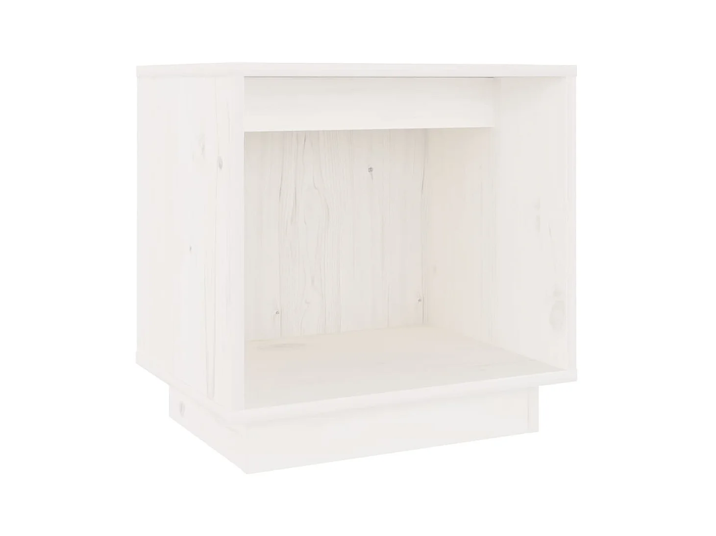 Table de chevet Blanc 40x30x40 cm Bois de pin solide