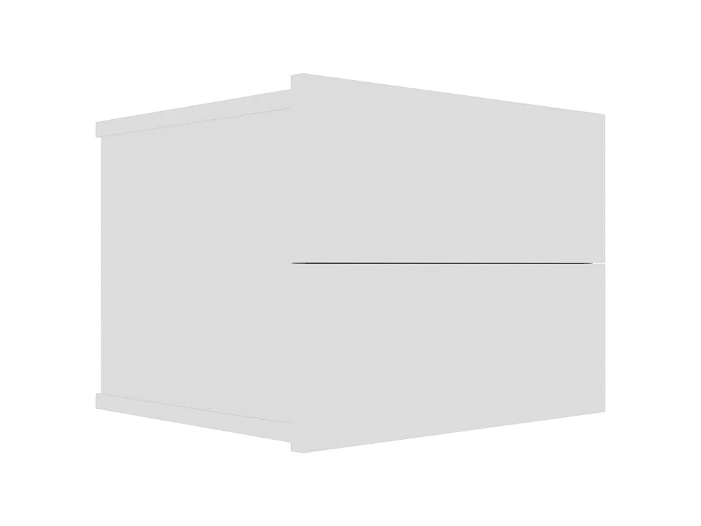 Comodino Bianco 40 x 30 x 30 cm Truciolato