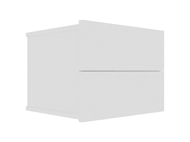 Nachttisch Weiß 40 x 30 x 30 cm Spanplatte