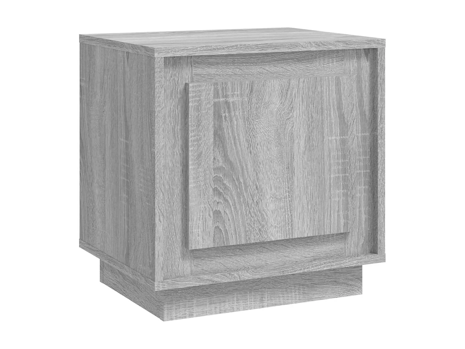 Mesa de cabeceira cinza Sonoma 44x35x45 cm madeira projetada