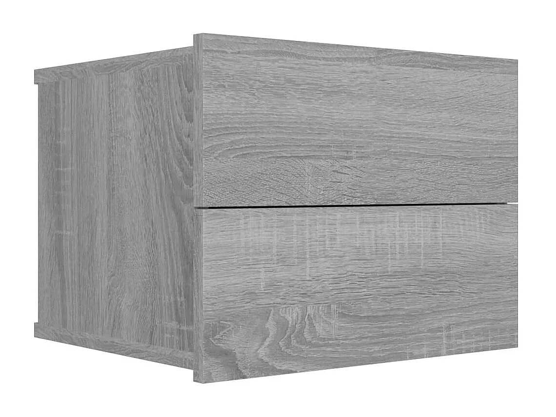 Mesita de noche Sonoma gris 40x30x30 cm Madera contrachapada