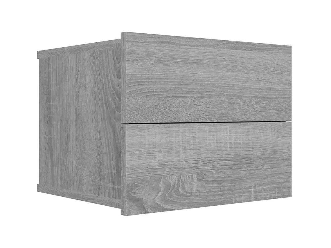 Sonoma grijs nachtkastje 40x30x30 cm Bewerkt hout