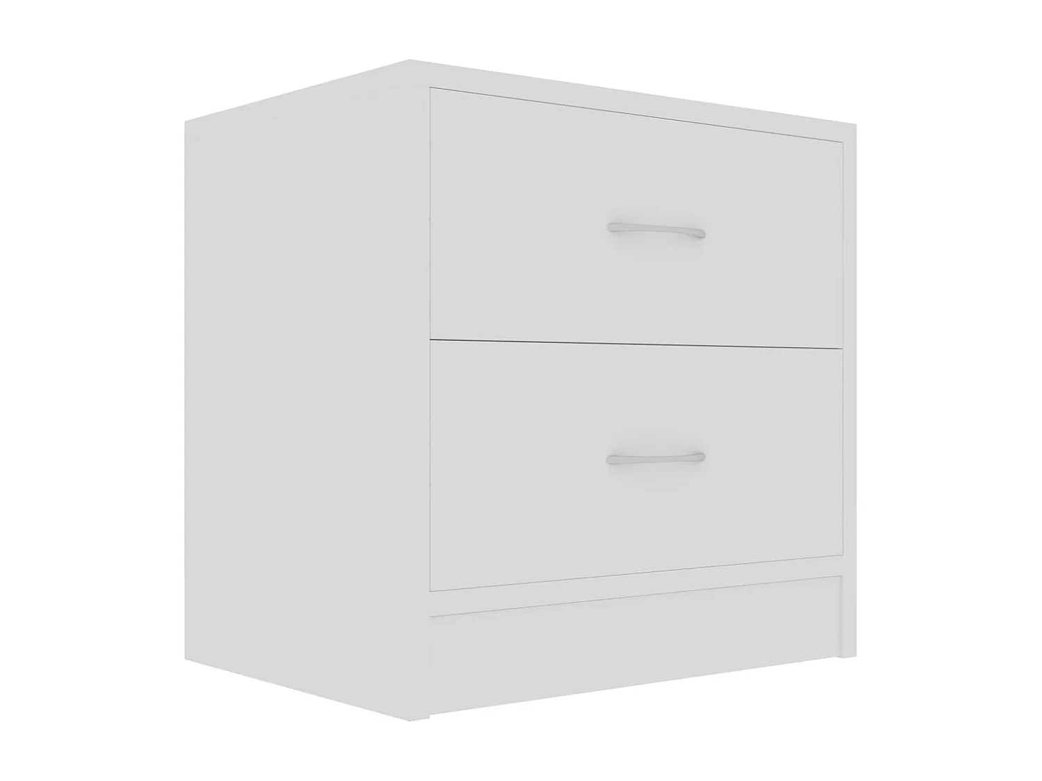 Tables de chevet 2 pcs Blanc 40x30x40 cm Bois d'ingénierie