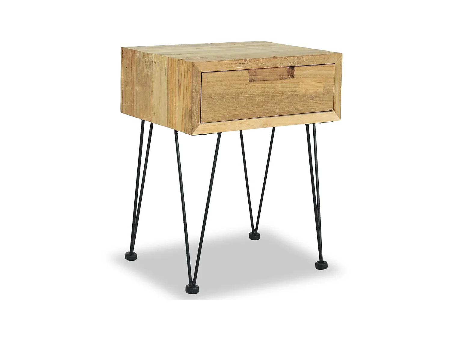 Nachtkastjes 2 stuks 40x30x50 cm massief teakhout