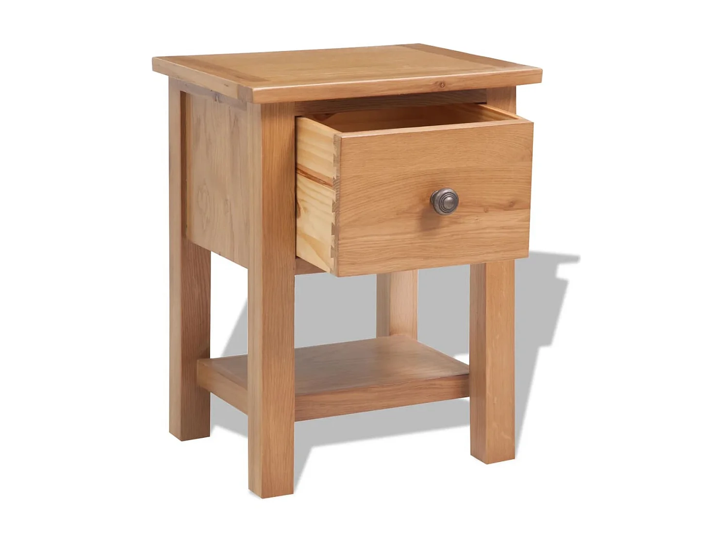 Table de chevet 36 x 30 x 47 cm Bois de chêne massif