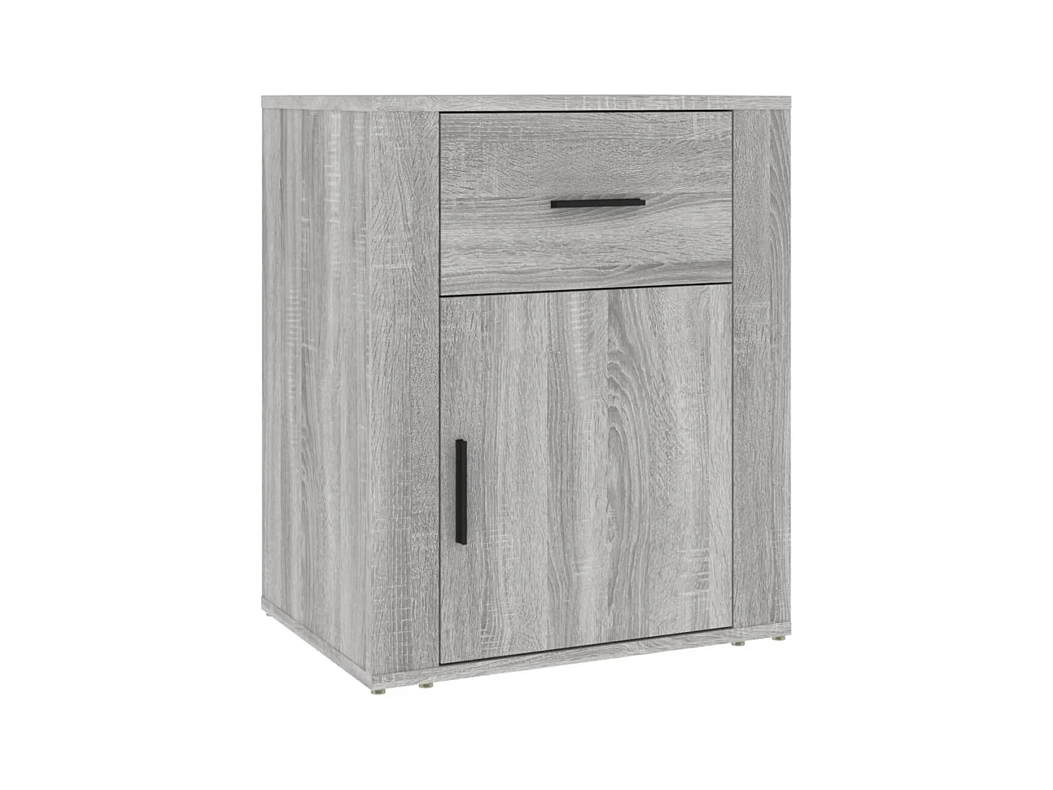 Sonoma grauer Nachttisch 50x36x60 cm Holzwerkstoff