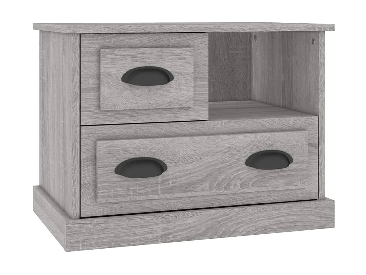 Mesa de cabeceira cinza Sonoma 60x39x45 cm