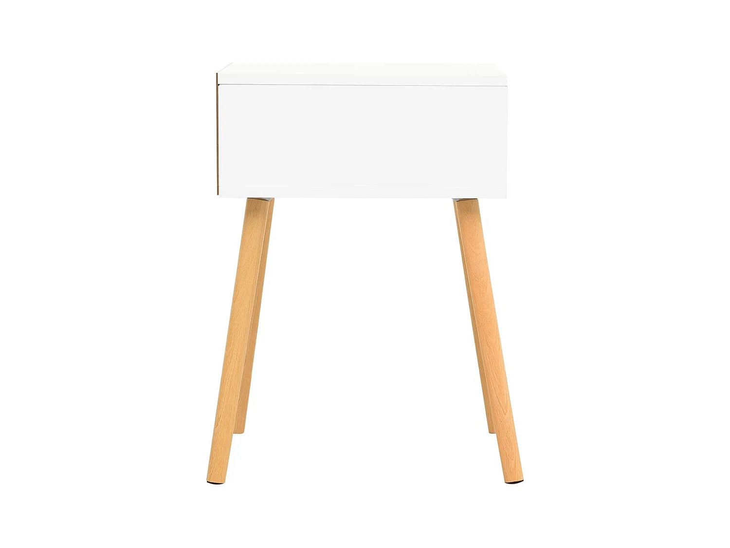 Tables de chevet 2 pcs Blanc/chêne sonoma 40x40x56 cm Aggloméré