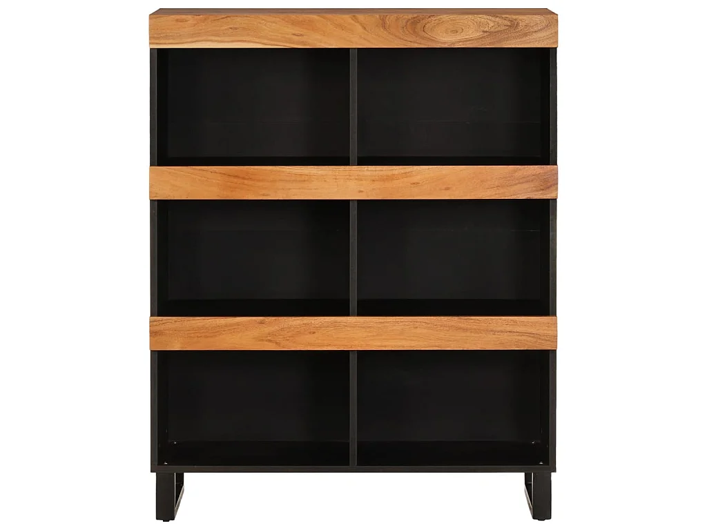 Beistellschrank 85x33x107 cm aus massivem Akazienholz