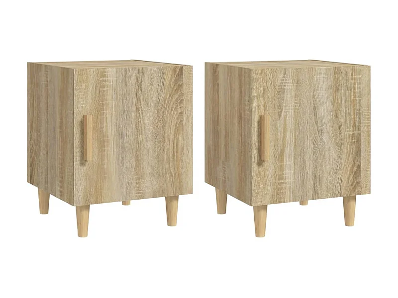 Comodini 2 pezzi Rovere Sonoma MDF