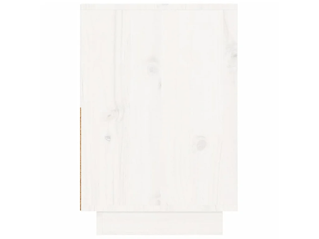 Nachttisch Weiß 60x34x51 cm Massives Kiefernholz