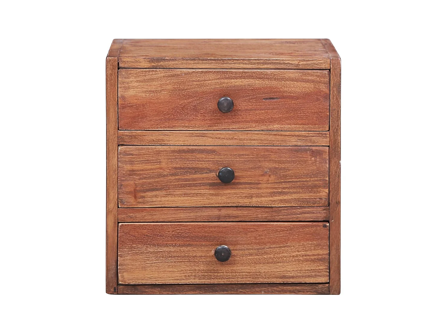Table de chevet avec 3 tiroirs 35x25x35 cm Bois de récupération