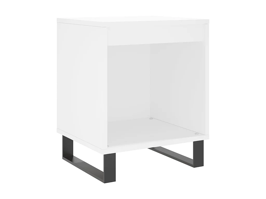 Comodino Bianco 40x35x50 cm MDF