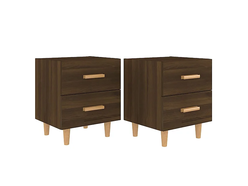 Tables de chevet 2 pcs Chêne marron 40x35x47,5 cm