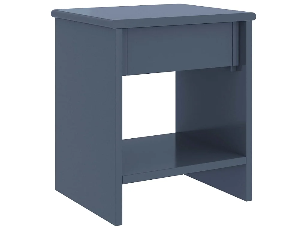 Comodino Grigio chiaro 35x30x40 cm Legno di pino massiccio