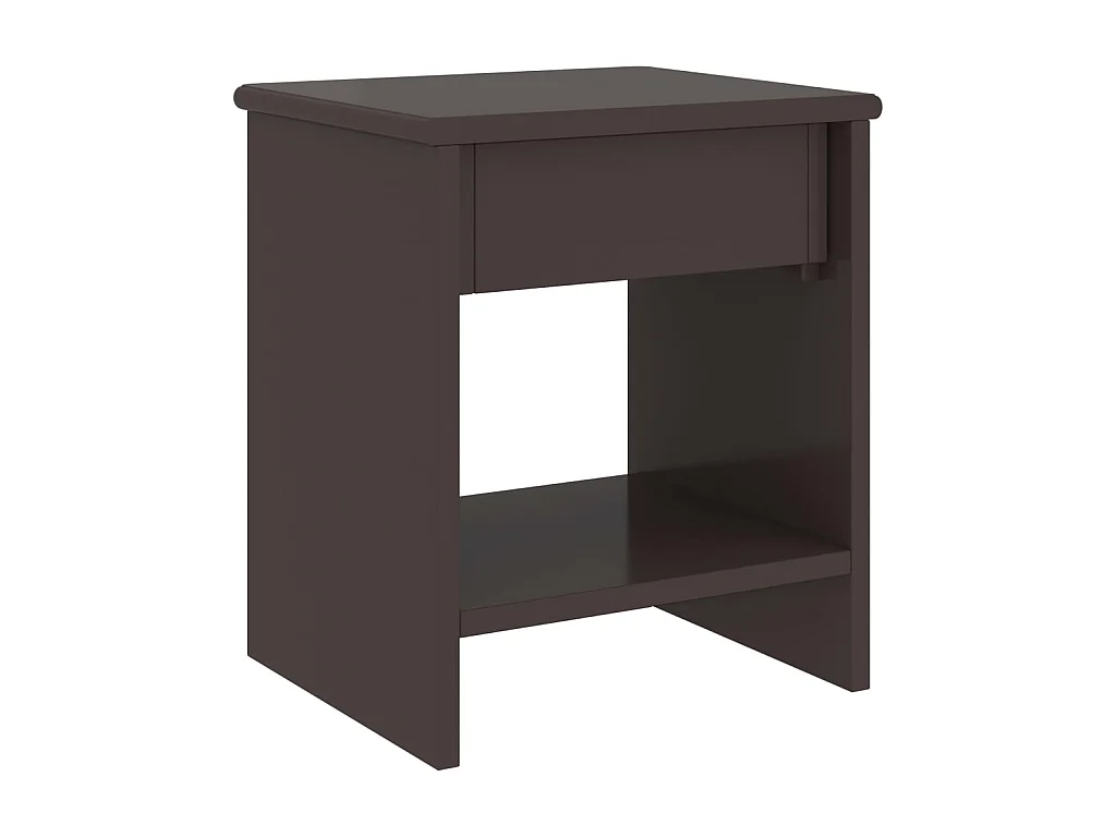 Donkerbruin nachtkastje 35x30x40 cm Massief grenenhout