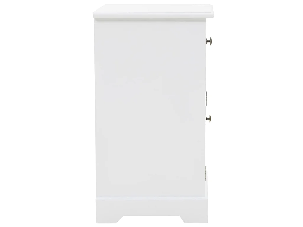 Comodino MDF e legno di pino 35x32x59 cm