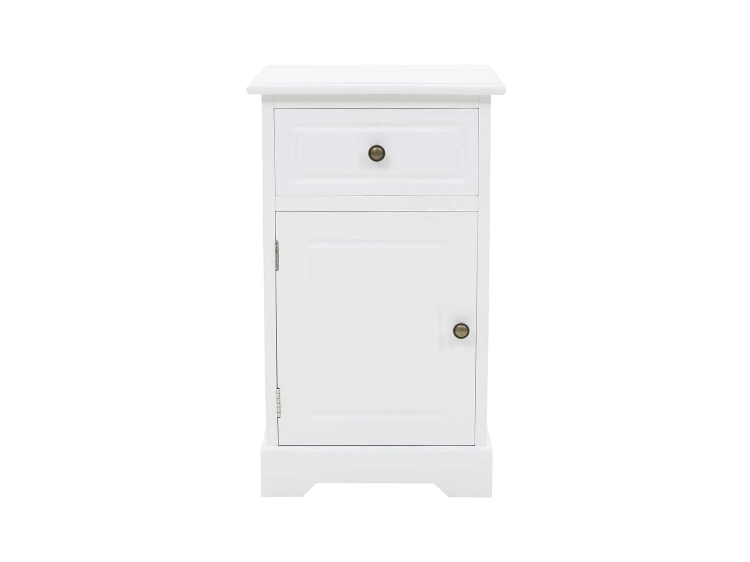 Table de chevet MDF et bois de pin 35x32x59 cm