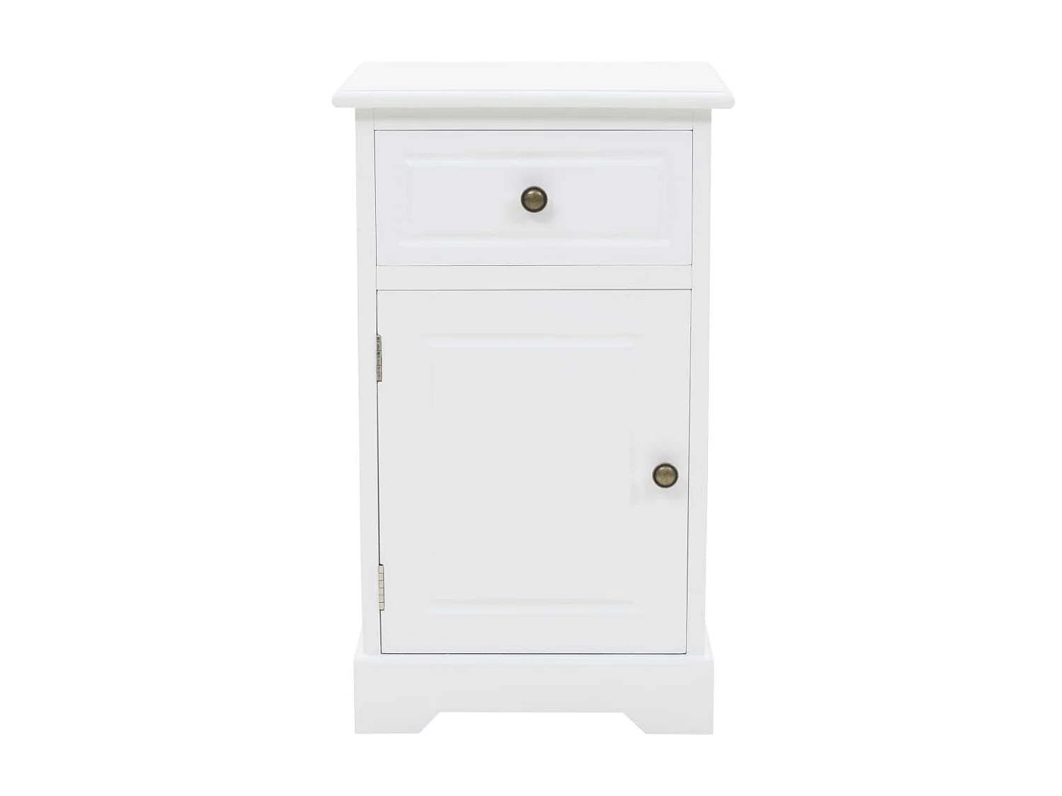 Table de chevet MDF et bois de pin 35x32x59 cm