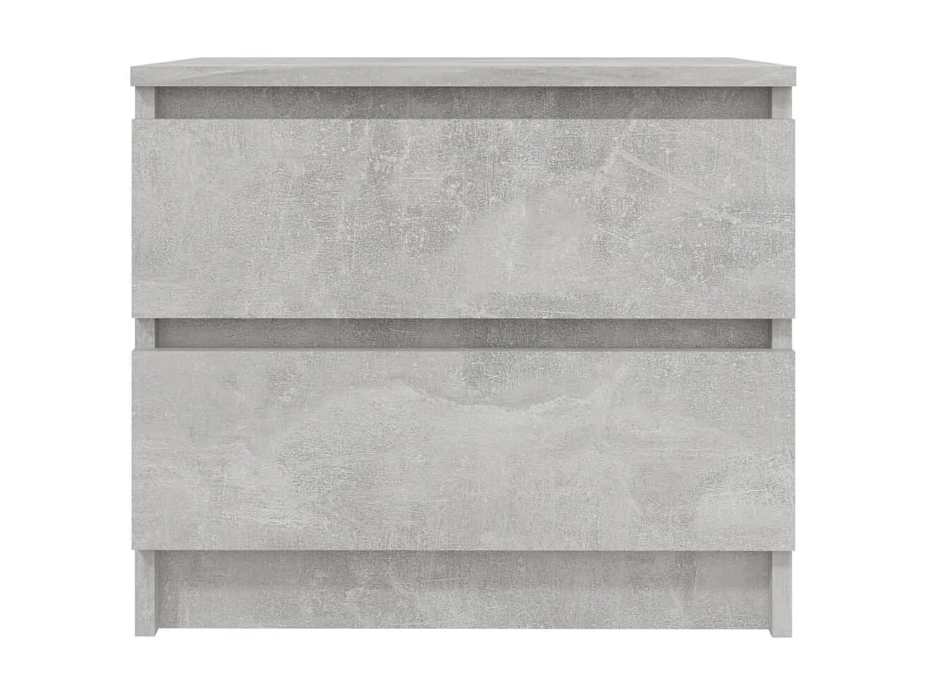 Tables de chevet 2 pcs Gris béton 50x39x43,5 cm Aggloméré