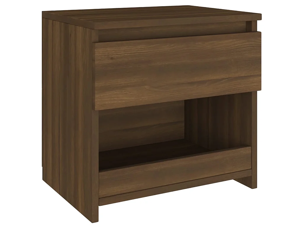 Comodino Rovere marrone 40x30x39 cm MDF