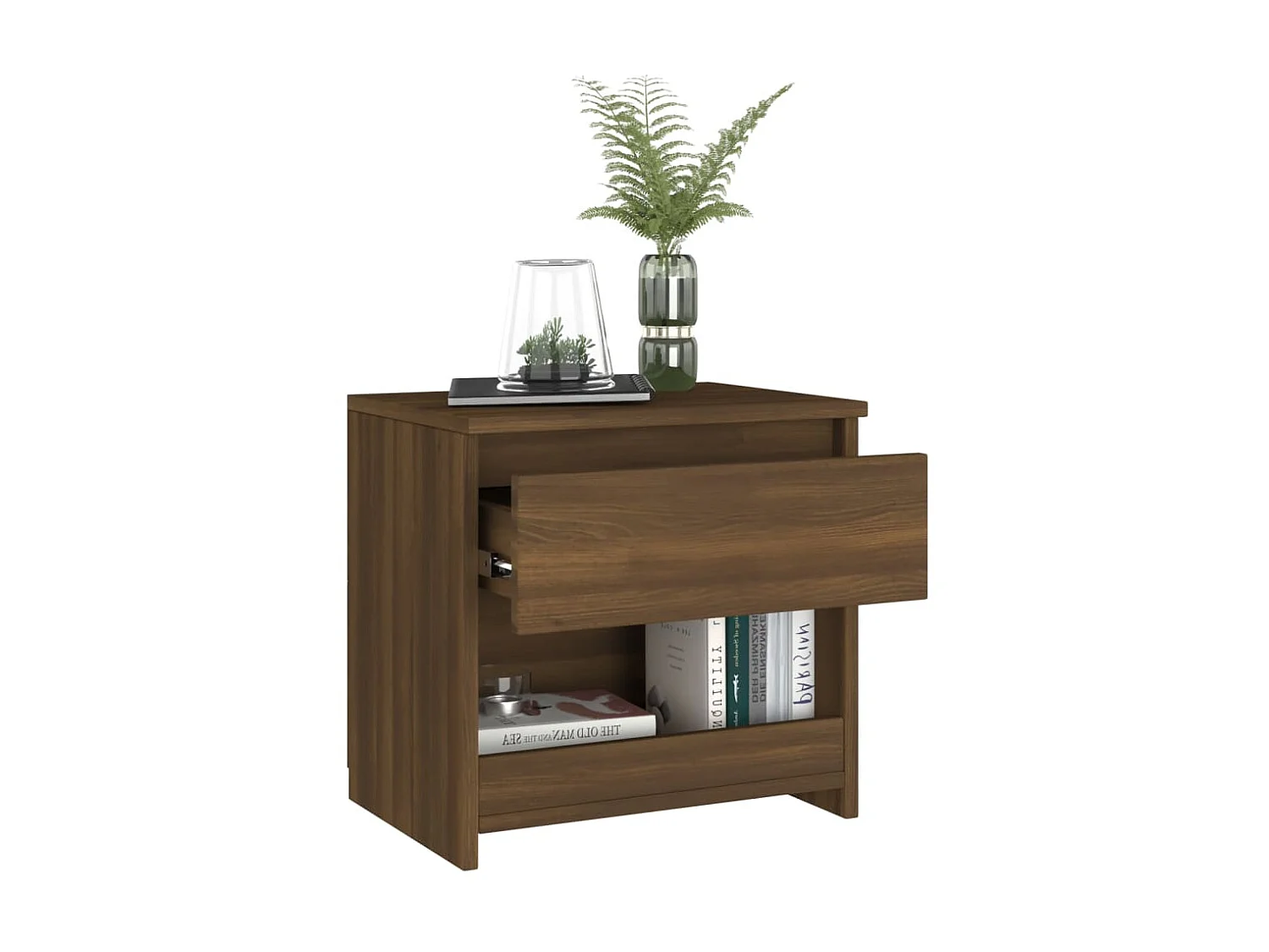 Comodino Rovere marrone 40x30x39 cm MDF