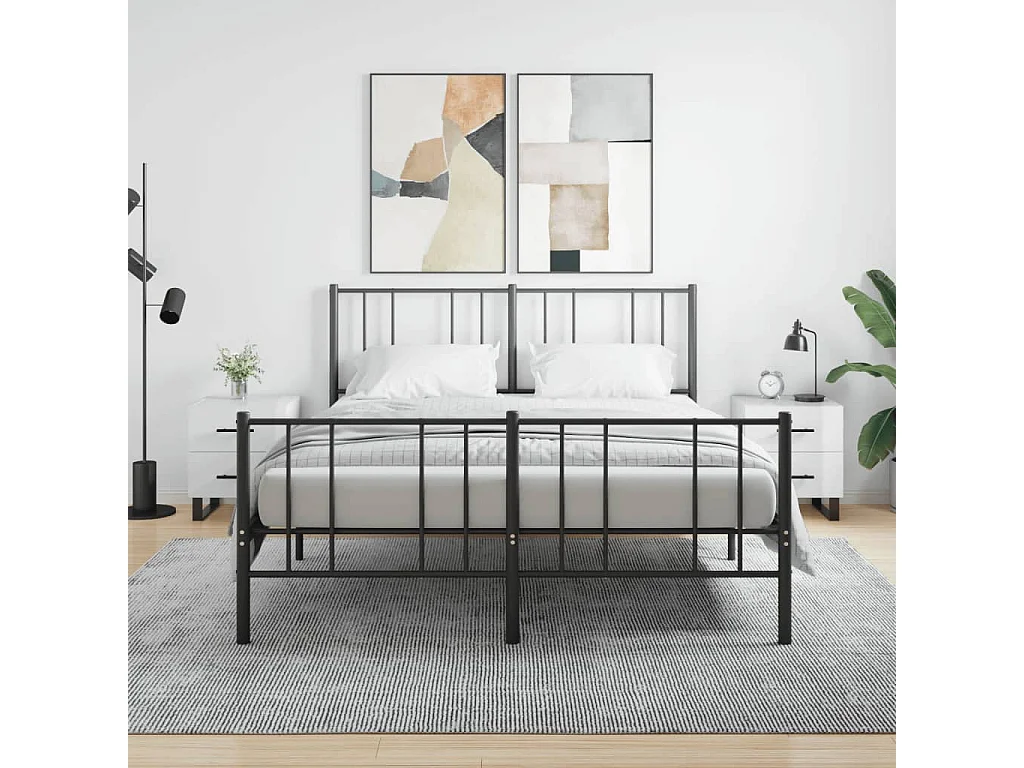 Tables de chevet 2 pcs blanc brillant 40x35x47,5 cm