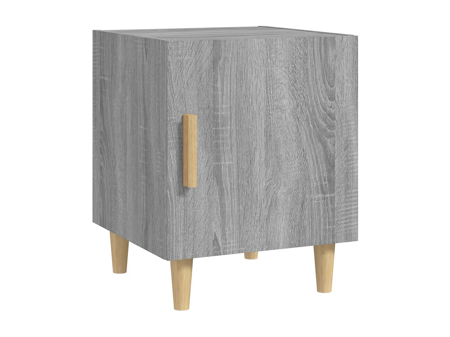 Comodini 2 pz. Sonoma grigio MDF