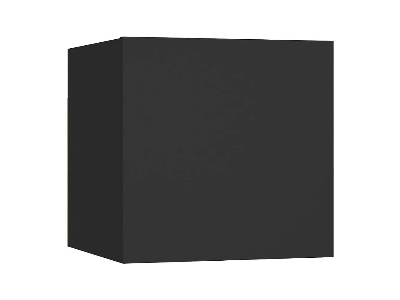 Table de chevet Noir 30,5x30x30 cm Aggloméré