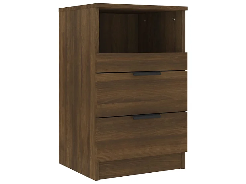 Nachttisch, braune Eiche, Holzwerkstoff