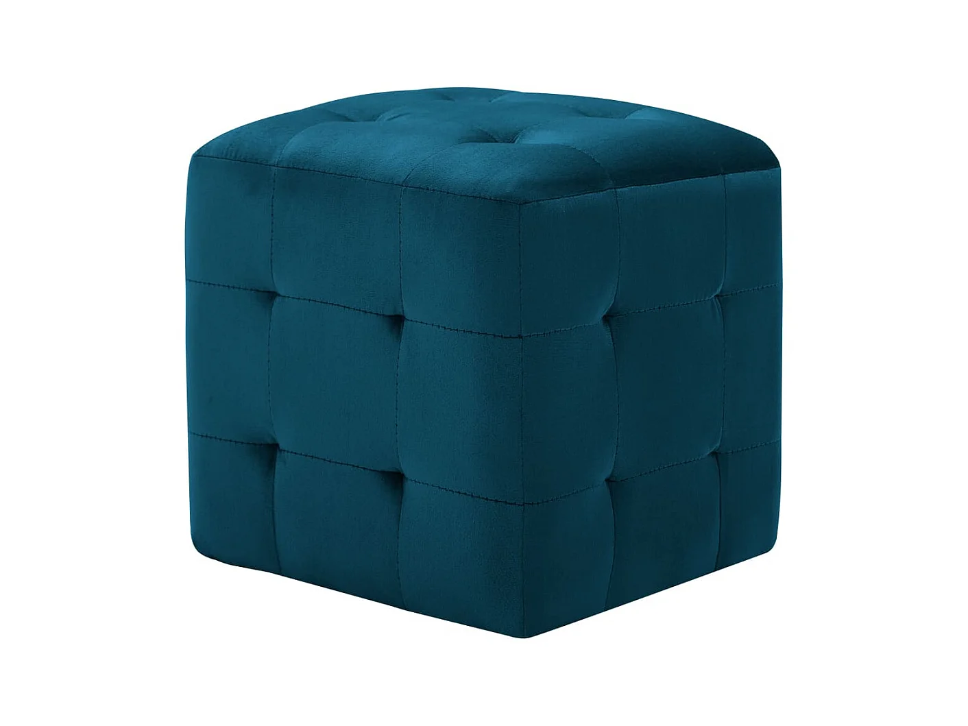 2 pcs Tables de chevet Bleu 30x30x30 cm Tissu velours