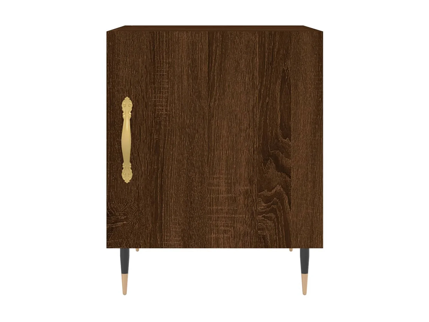 Bruin eiken nachtkastje 40x40x50 cm samengesteld hout