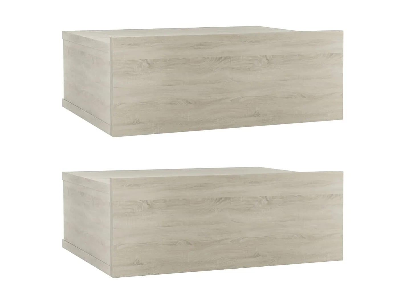 Tables de chevet flottantes 2 pcs Chêne sonoma 40x30x15 cm
