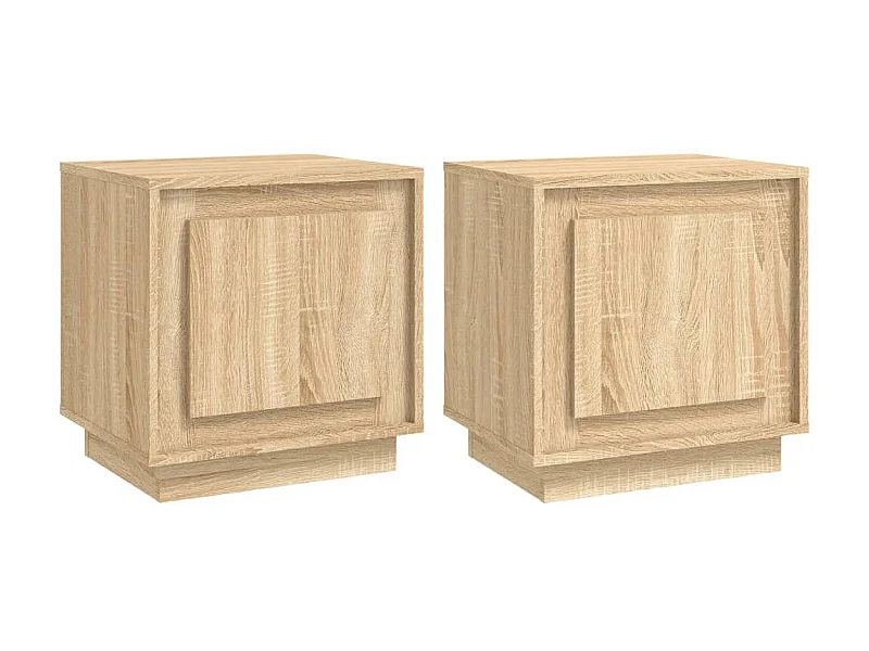 Nachttische 2 Stück Sonoma-Eiche 44 x 35 x 45 cm, Holzwerkstoff