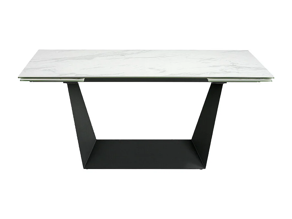Tavolo da pranzo allungabile in porcellana e acciaio nero 1014 ANGEL CERDA