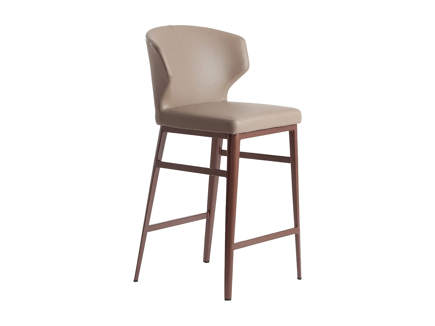 Tabouret en similicuir vison foncé 4000 ANGEL CERDA