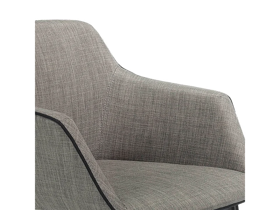 Tabouret en tissu et acier noir 4089 ANGEL CERDA