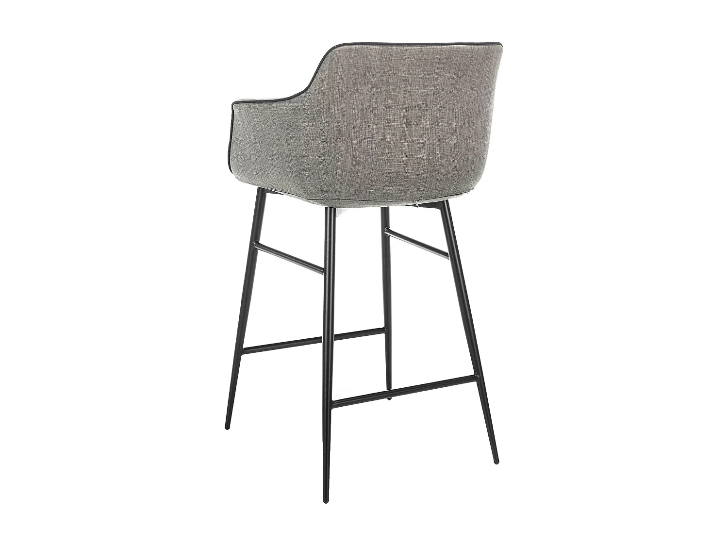 Tabouret en tissu gris 4089 ANGEL CERDA