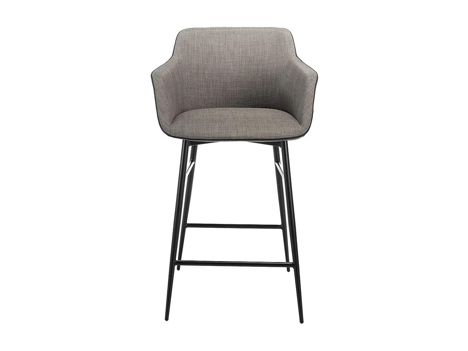 Tabouret en tissu gris 4089 ANGEL CERDA