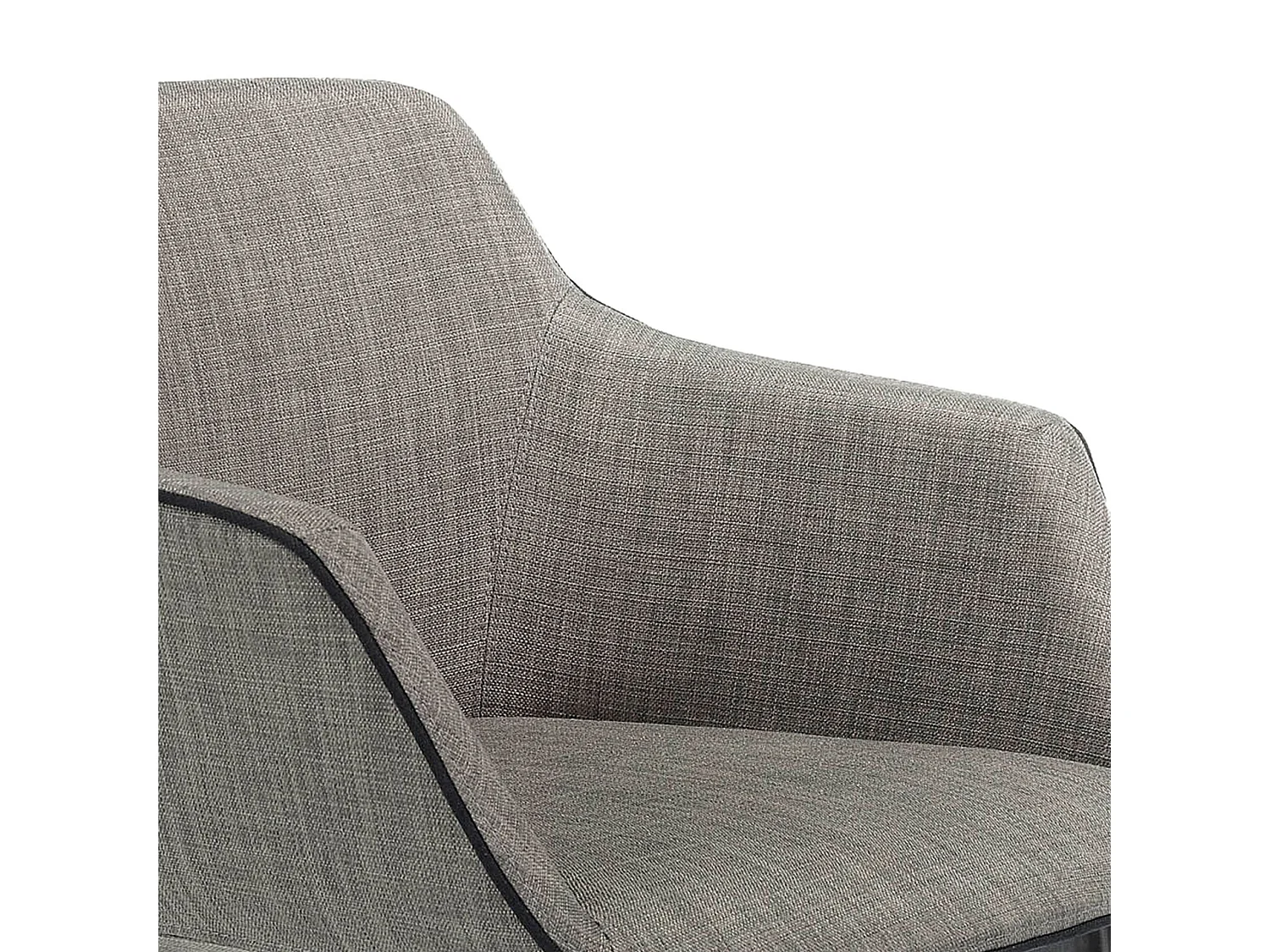 Hocker aus grauem Stoff 4089 ANGEL CERDA