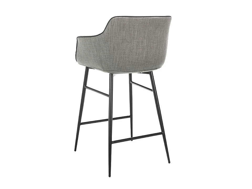 Tabouret en tissu gris 4089 ANGEL CERDA