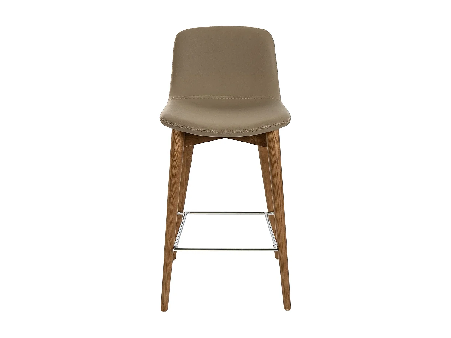 Tabouret en similicuir taupe 4044 ANGEL CERDA