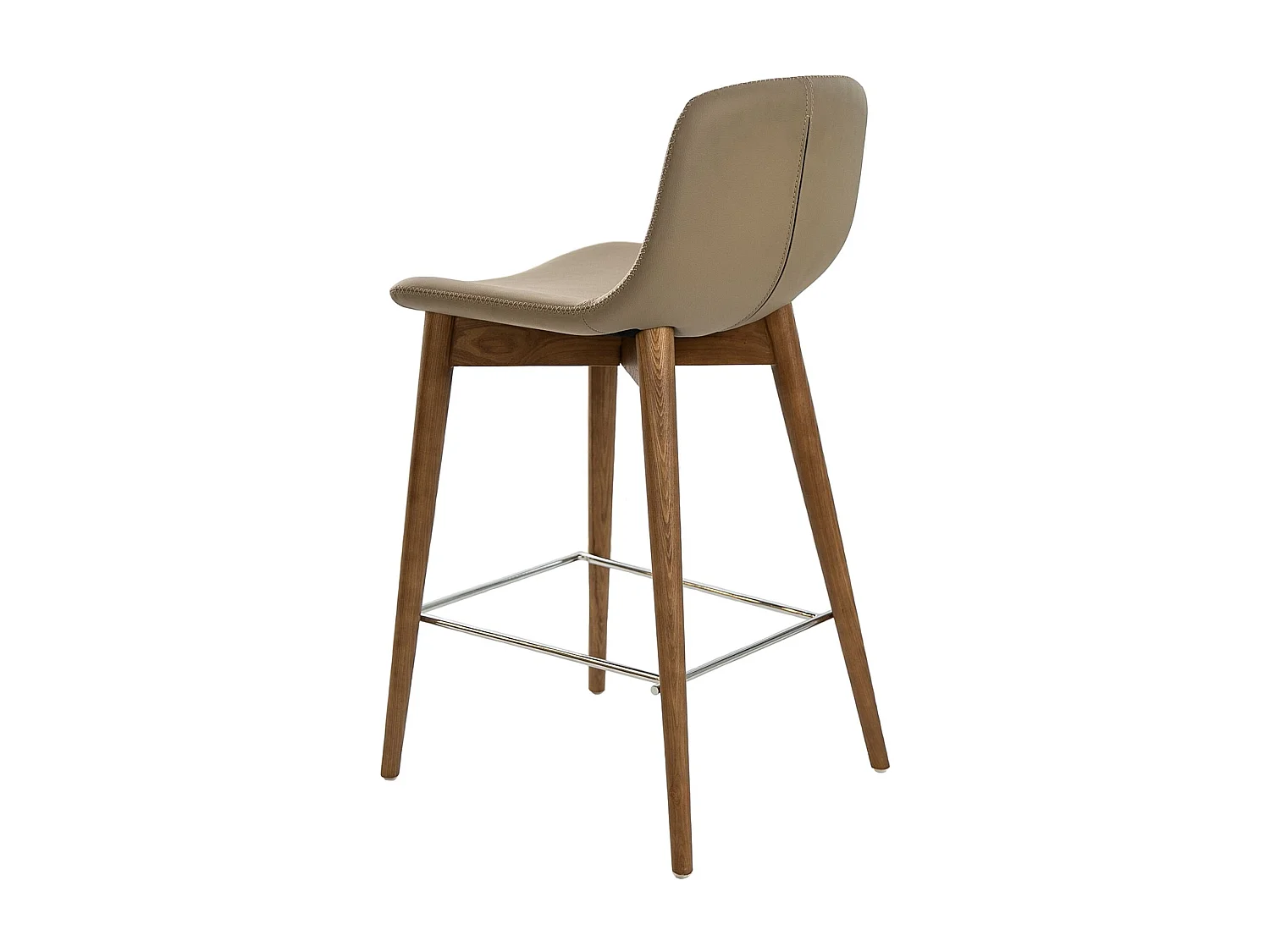 Tabouret en similicuir taupe 4044 ANGEL CERDA