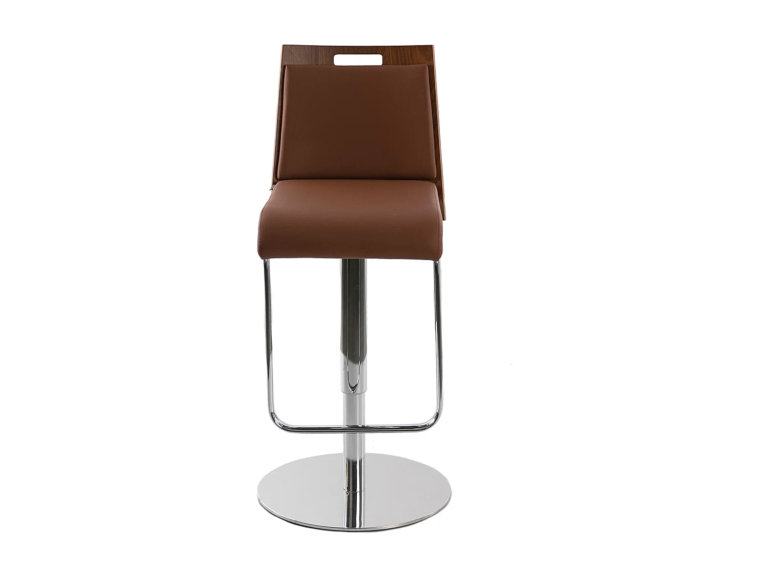 Tabouret en simili cuir et acier chromé 4072 ANGEL CERDA